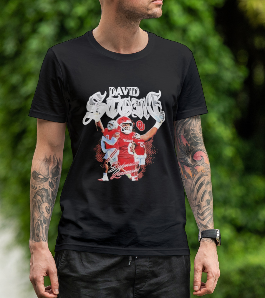 David Stone 0 Oklahoma Sooners Defensive Lineman T-Shirt