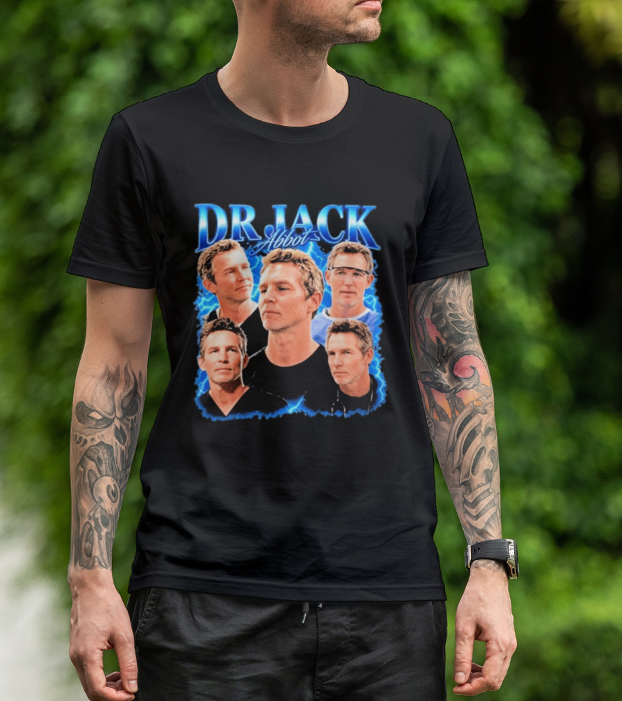 Dr Jack Abbot Multiple Faces Collage T-Shirt