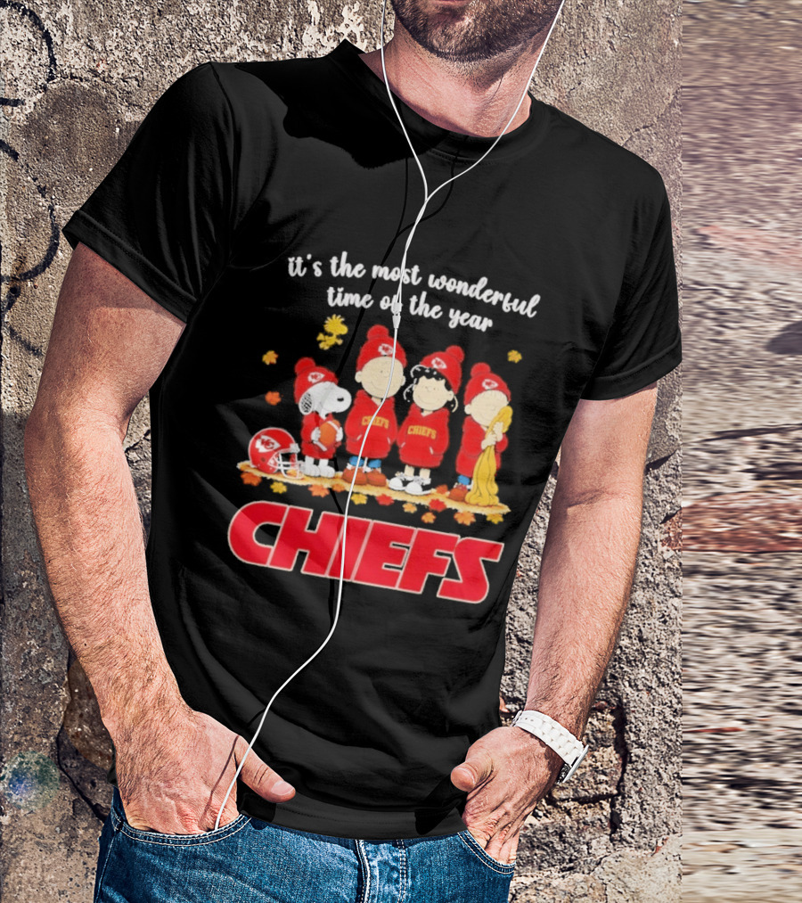 It's The Most Wonderful Time Peanuts Chiefs Halloween 2026 T-Shirt