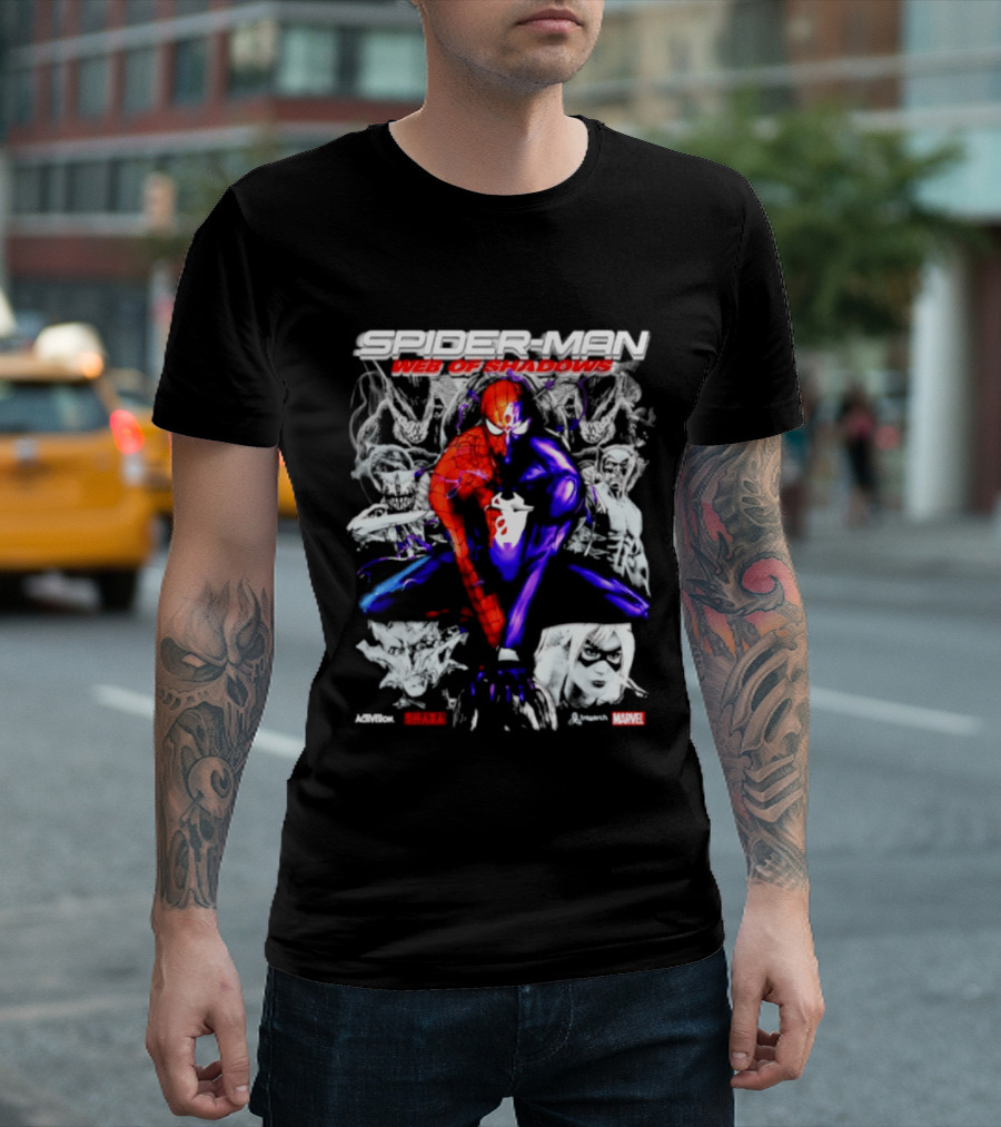 Spider Man Web Of Shadows Marvel Shaba Game T-Shirt