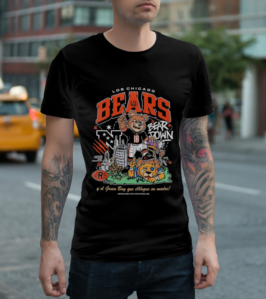 Los Chicago Bears Bear Down Bootleg Diss T-Shirt