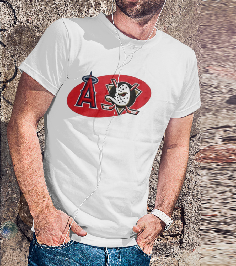 Los Angeles Angels Anaheim Ducks Collaboration Event T-Shirt