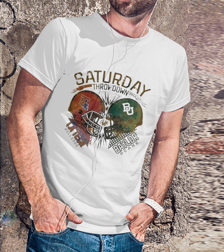 Baylor Bears Vs Louisiana Tech Bulldogs Saturday Throwdown Waco TX Sept 19 2026 T-Shirt