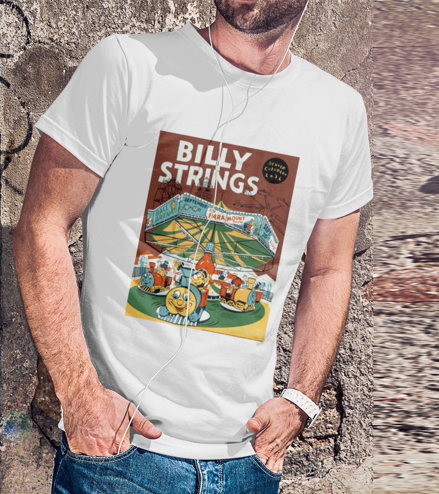 Billy Strings Denver Colorado Event Ball Arena September 18 19 2026 The Paramount Theatre T-Shirt