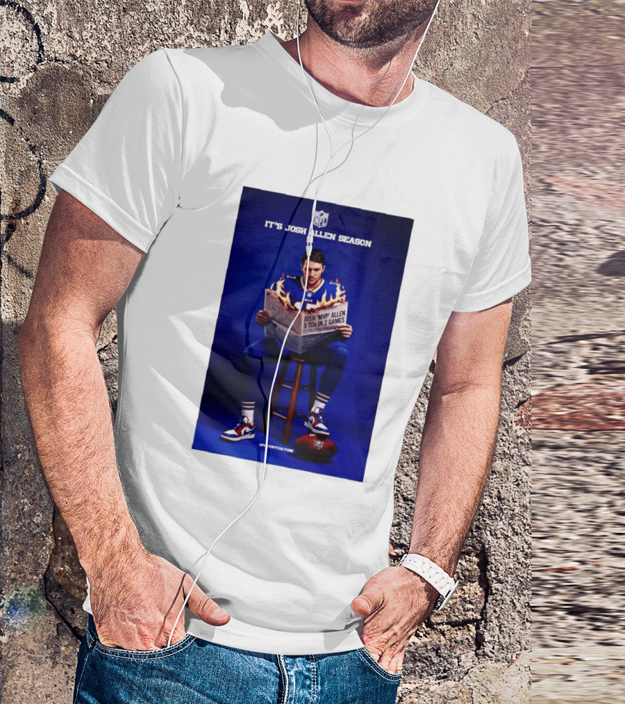 Josh Allen Season Buffalo Bills MVP 9 TDs NFL Football T-Shirt