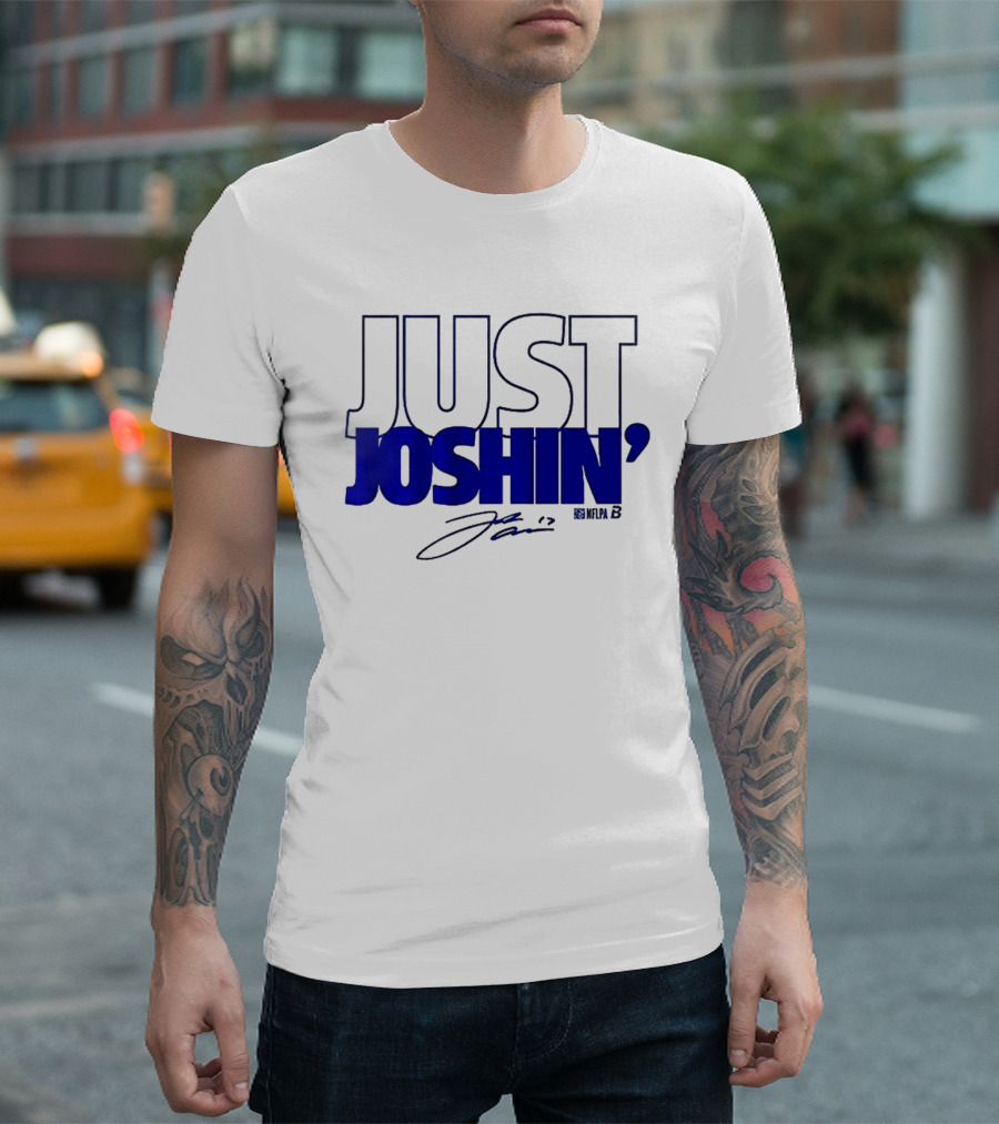 Just Joshin Josh Allen Signature Buffalo Football T-Shirt