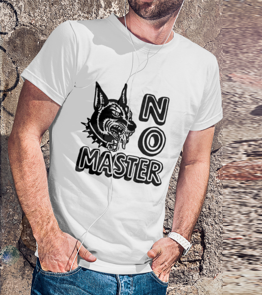 No Master Doberman Anarchist Dog Punk T-Shirt