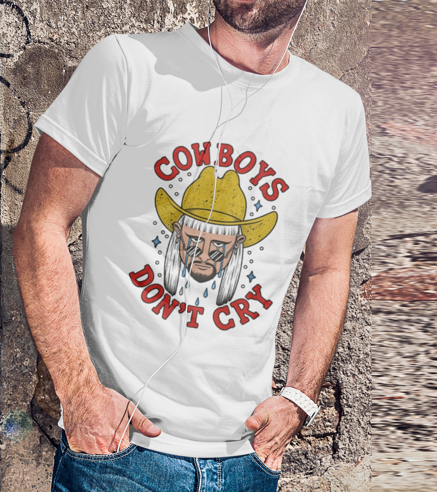 Oliver Tree Cowboys Don't Cry Yellow Hat And Sunglasses T-Shirt