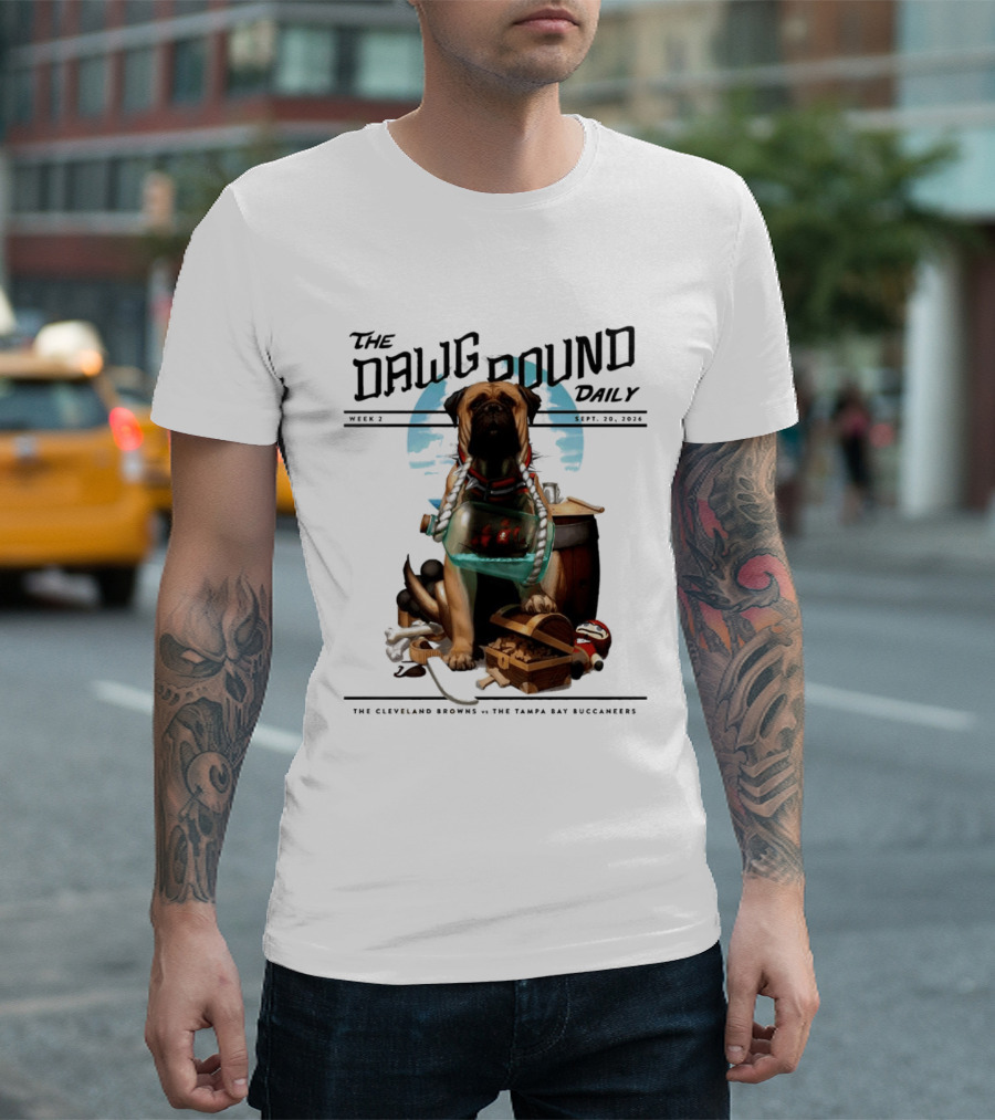 The Dawg Pound Daily Cleveland Browns Vs Tampa Bay Buccaneers Sept 2023 T-Shirt