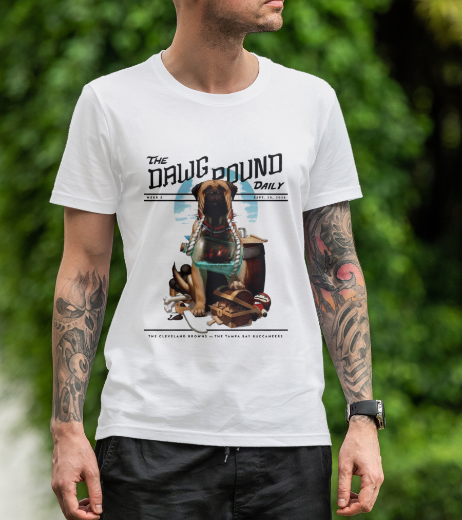 The Dawg Pound Daily Cleveland Browns Vs Tampa Bay Buccaneers Sept 2023 T-Shirt