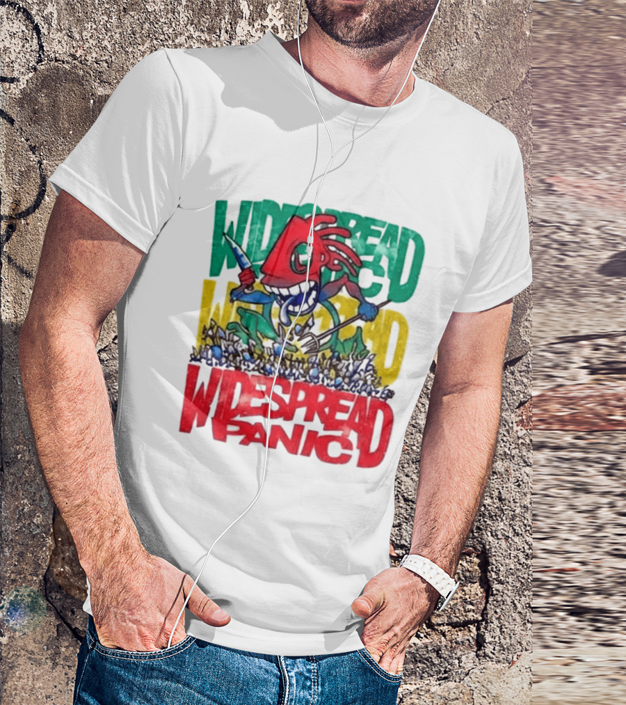 Widespread Panic Wilmington NC Kaiju Note Eater T-Shirt