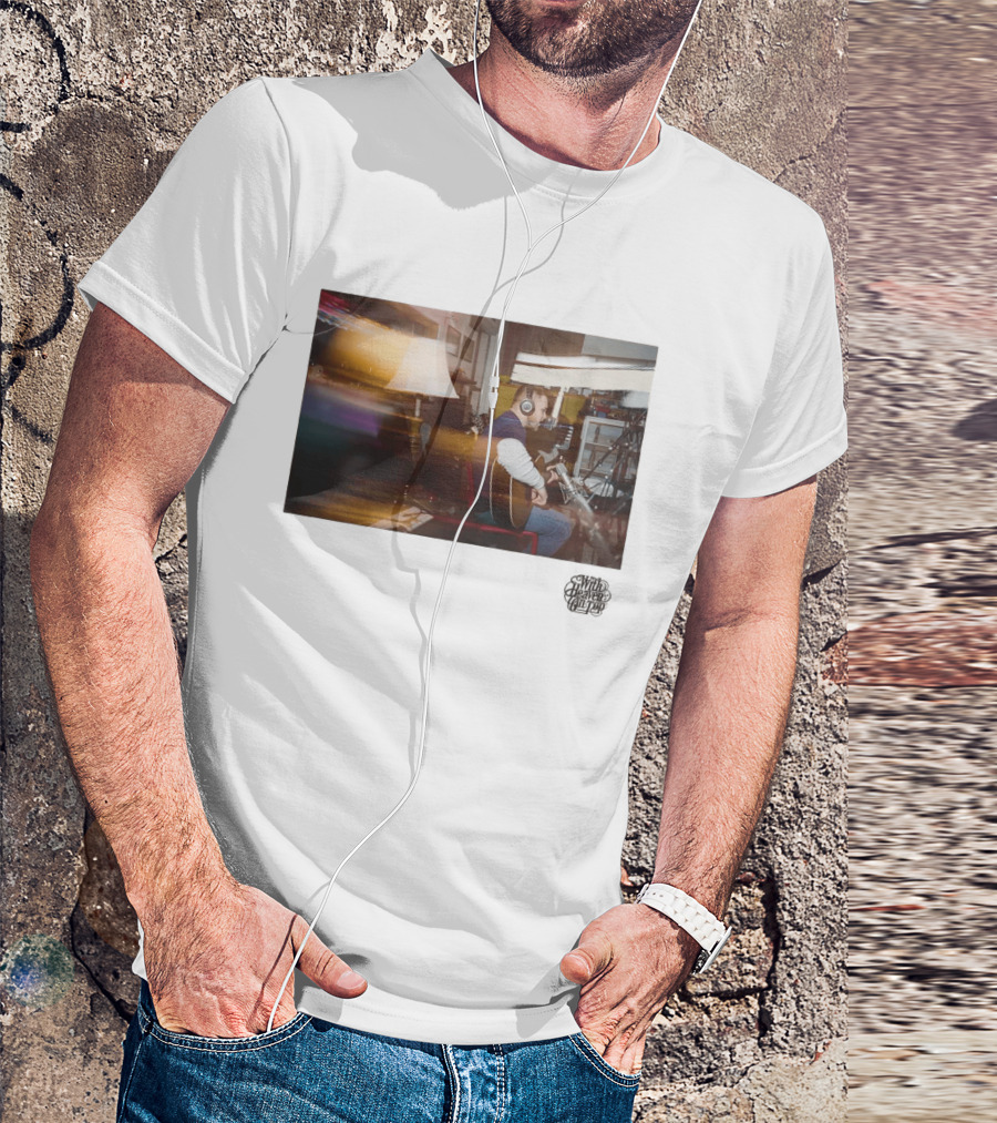 Zach Bryan Recording Session With Acoustic Guitar For Heaven On Top 2026 Tour T-Shirt