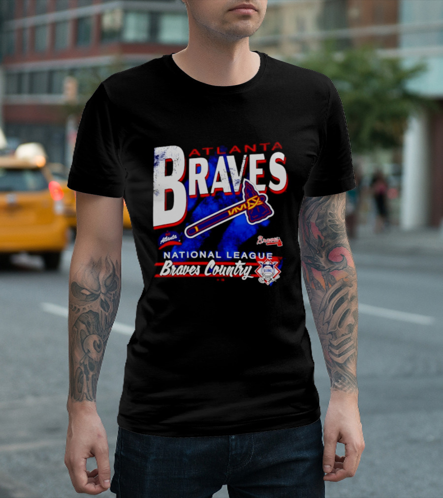 Atlanta Braves National League Braves Country Vintage Tomahawk Iconic Team Spirit T-Shirt