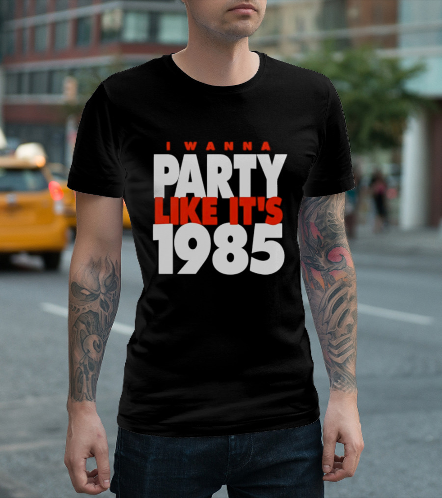 Chicago Bears I Wanna Party Like It's 1985 Retro Nostalgia T-Shirt