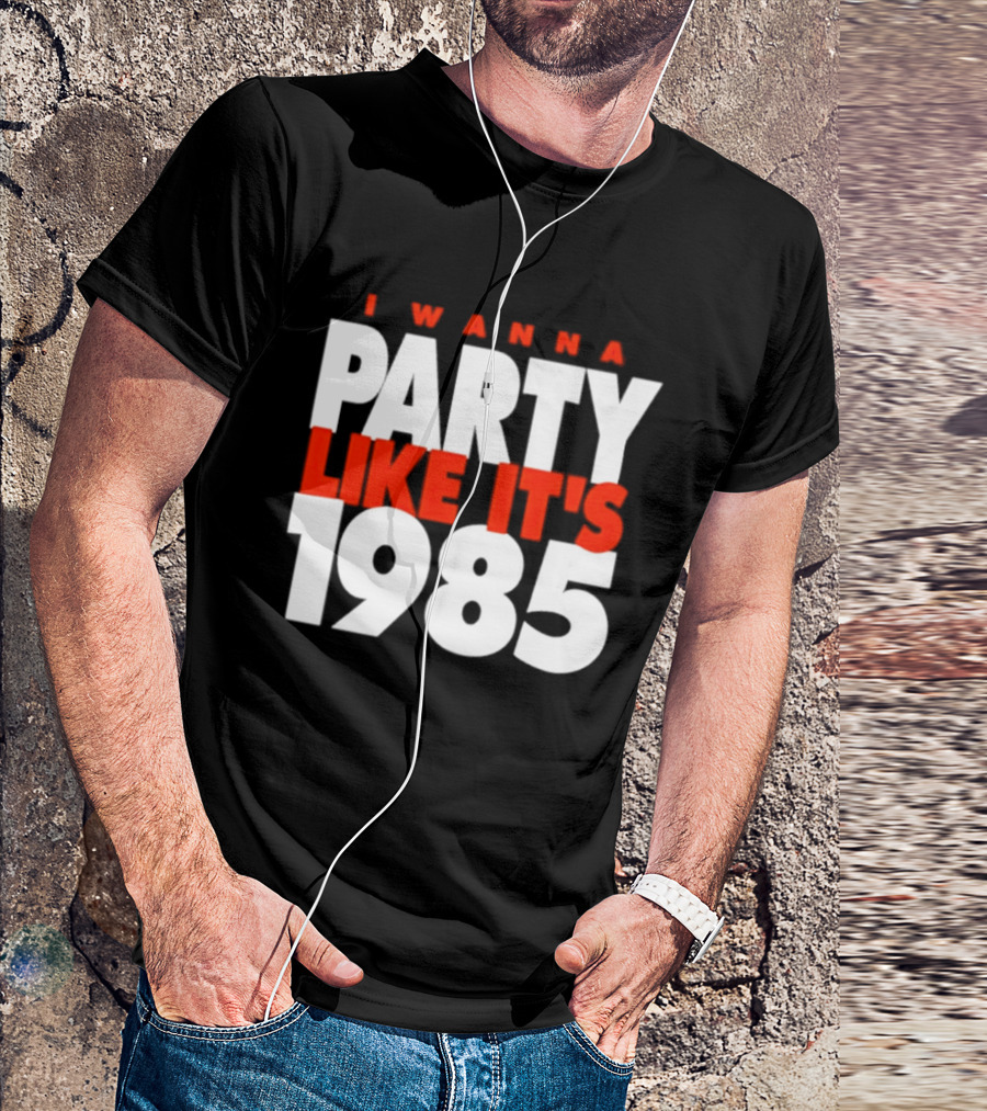 Chicago Bears I Wanna Party Like It's 1985 Retro Nostalgia T-Shirt