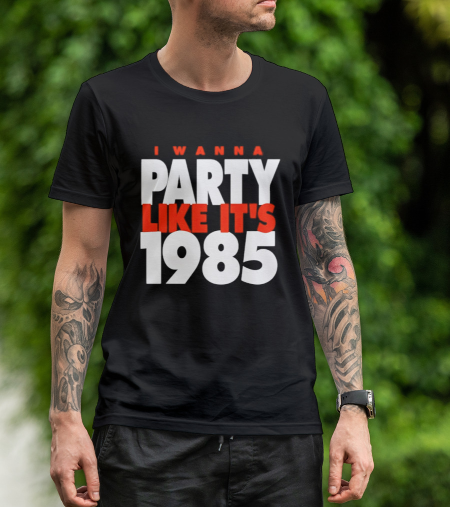Chicago Bears I Wanna Party Like It's 1985 Retro Nostalgia T-Shirt