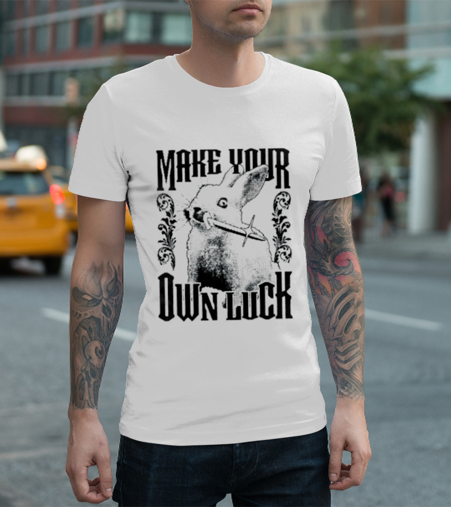 Make Your Own Luck Rabbit Knife T-Shirt