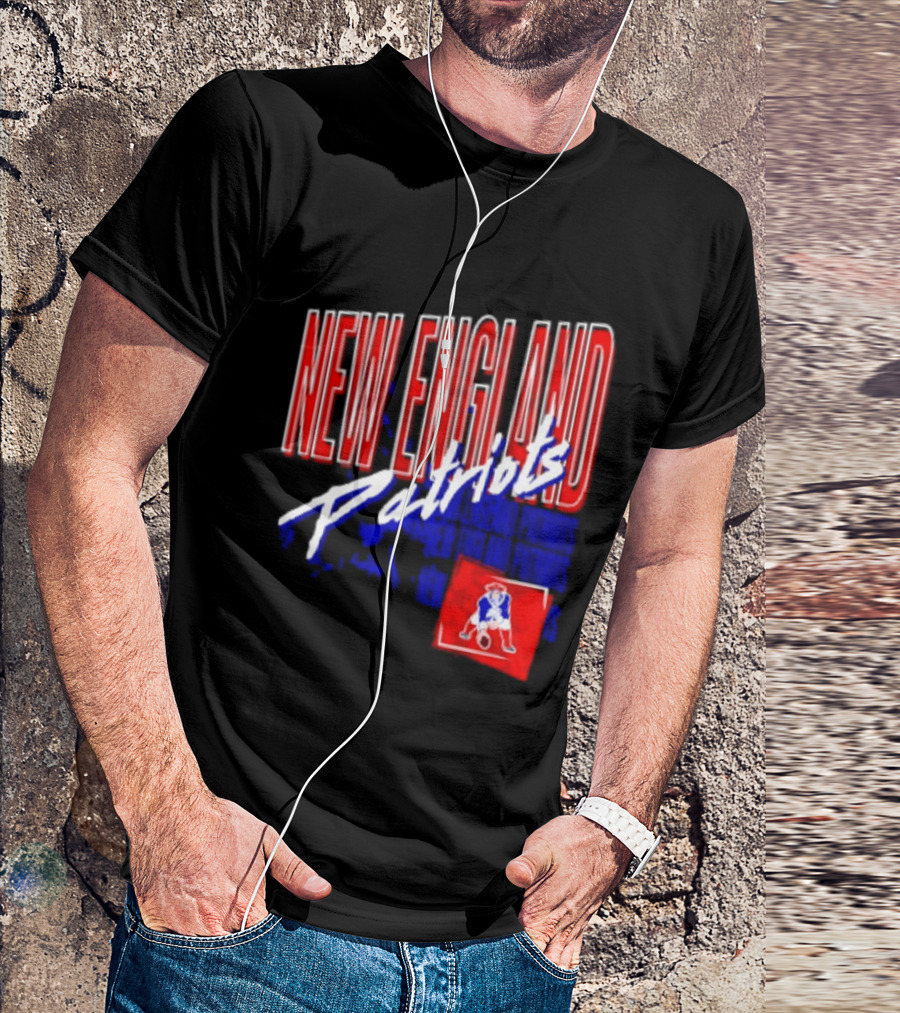 New England Patriots Red White Team Sports T-Shirt