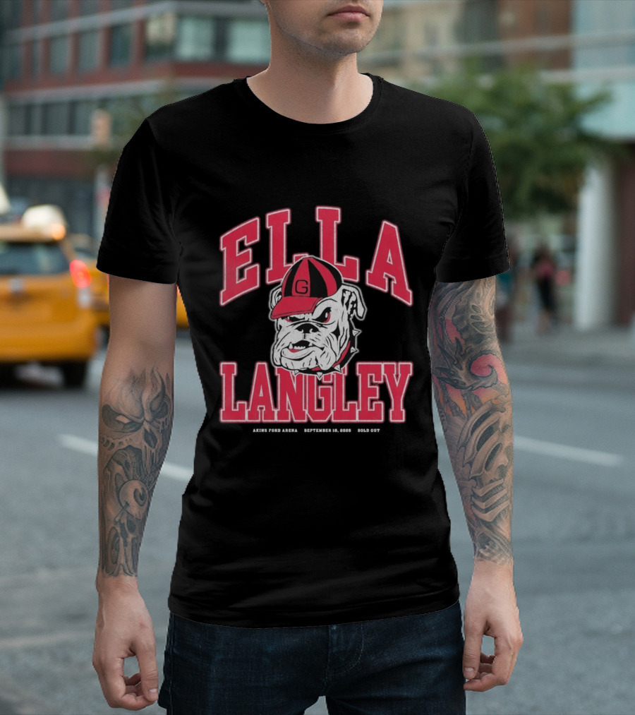Georgia Bulldogs Ella Langley The Dandelion Tour 2026 Akins Ford Arena September 19 Bulldog T-Shirt