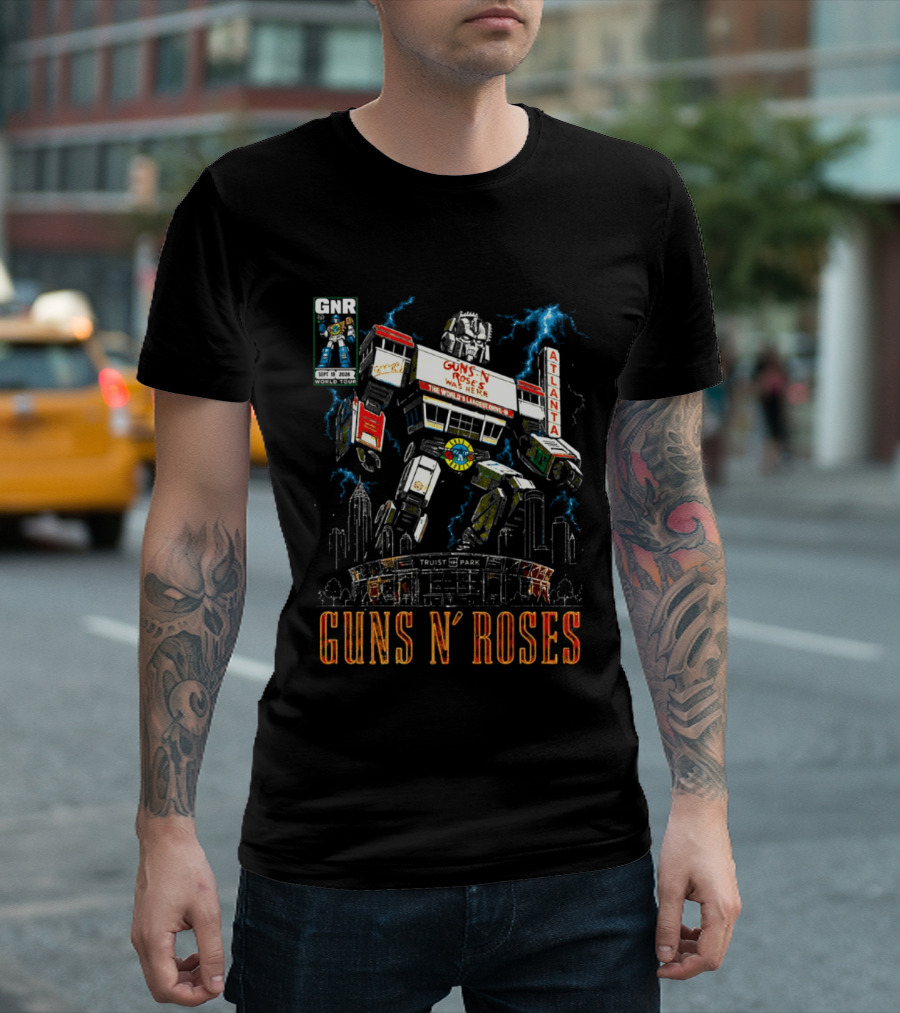 Guns N Roses Truist Park Atlanta GA 2026 Megazord Event September 19 T-Shirt