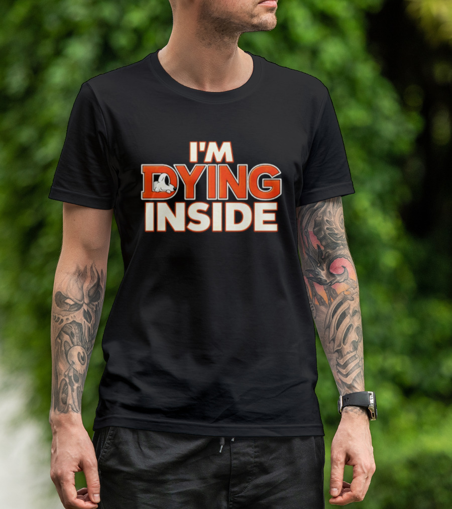 I'm Dying Inside Dead Horse Upside Down Letter D T-Shirt
