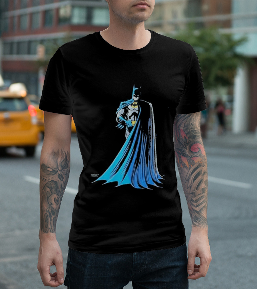 IShowSpeed 1989 Batman DC Comics Blue And Grey Cape T-Shirt