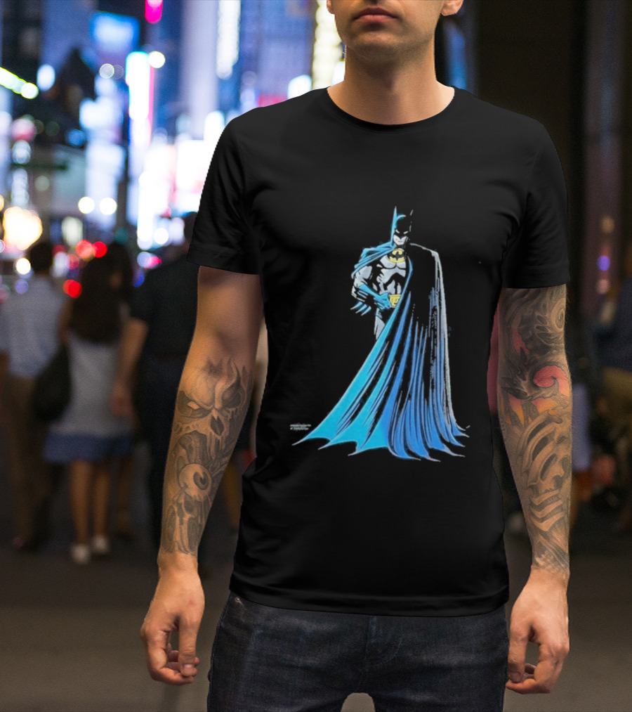 IShowSpeed 1989 Batman DC Comics Blue And Grey Cape T-Shirt