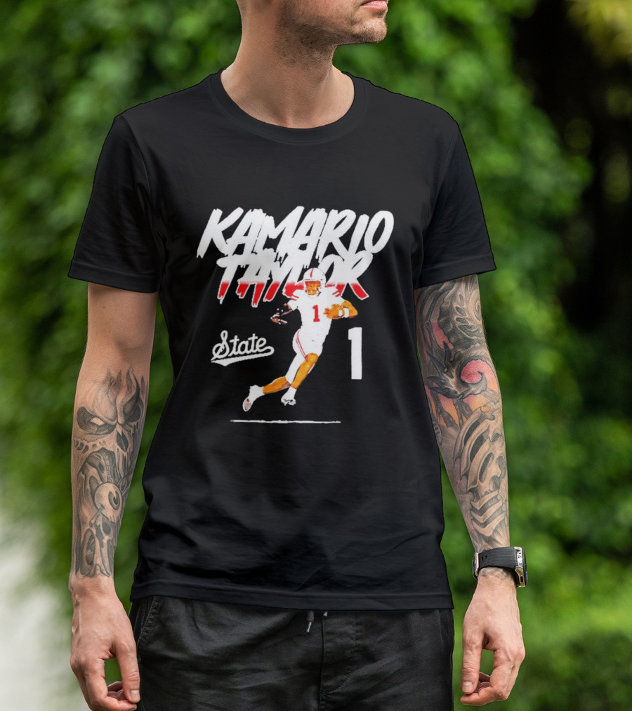 Kamario Taylor State 1 Football Player Bootleg T-Shirt