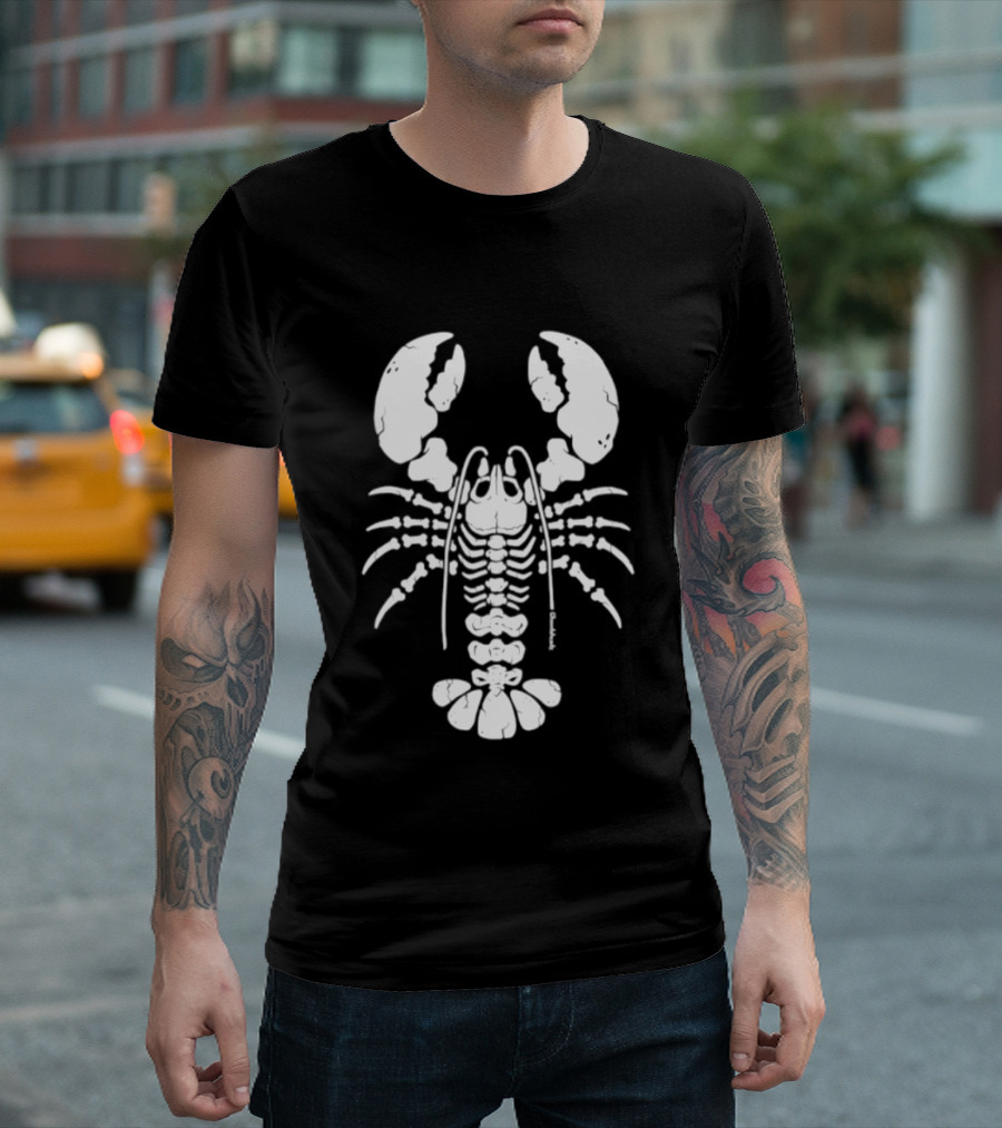 Lobstah Skeleton Halloween Lobster Bones T-Shirt