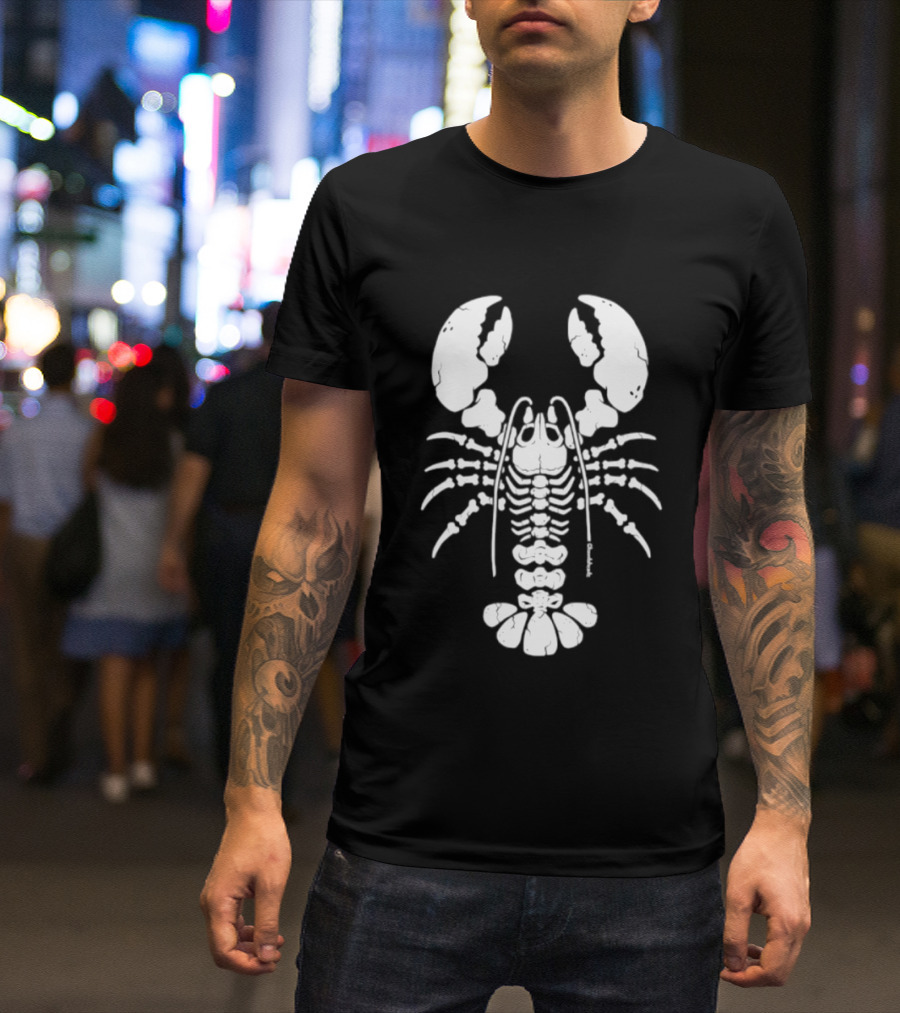 Lobstah Skeleton Halloween Lobster Bones T-Shirt