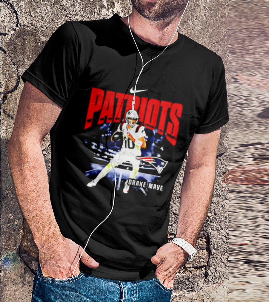 Nike Patriots Drake Maye Football Player Max90 T-Shirt