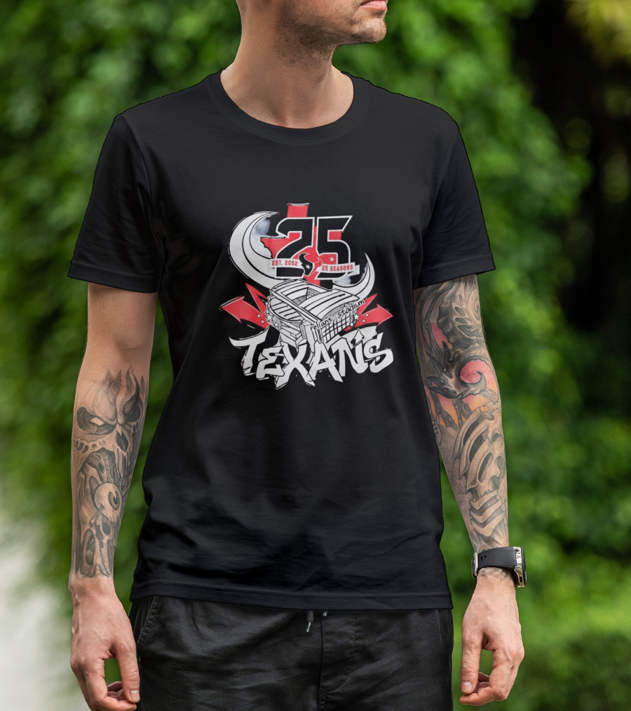 Texans 25 Seasons 2026 Est. 2002 Celebration T-Shirt