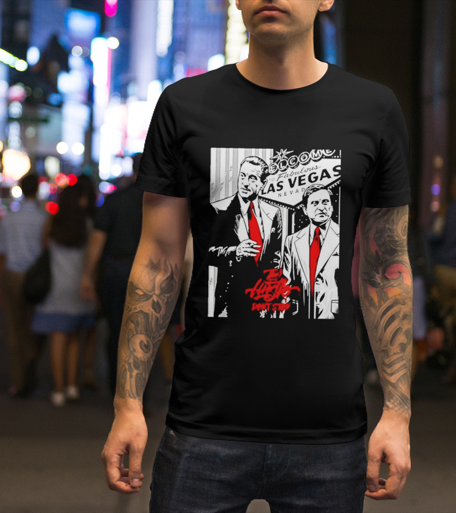 Las Vegas Casino Mobsters Red Tie T-Shirt
