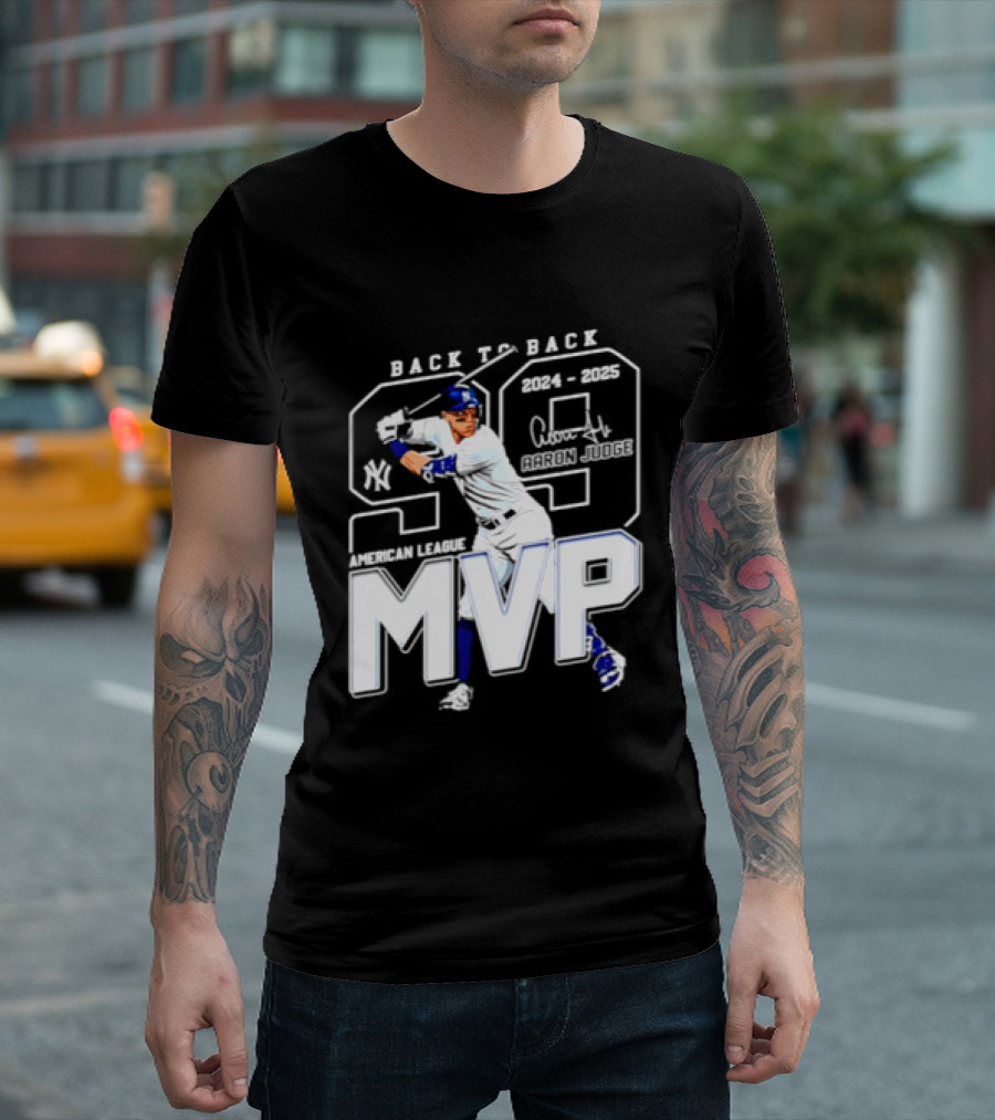 Back To Back 2024 25 American League MVP Aaron Judge T-Shirt
