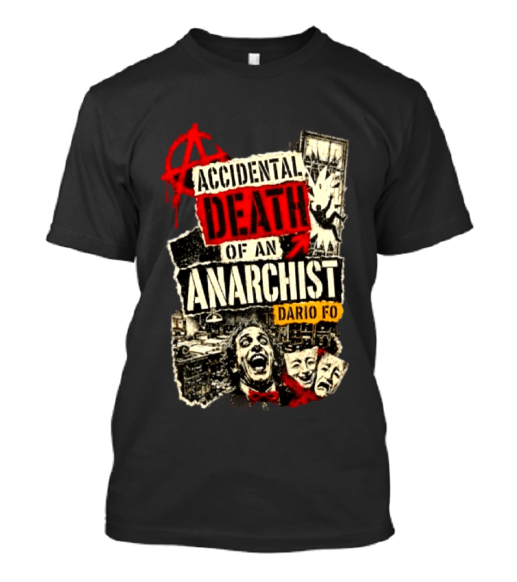 Accidental Death Of An Anarchist Dario Fo Red Anarchy T-Shirt