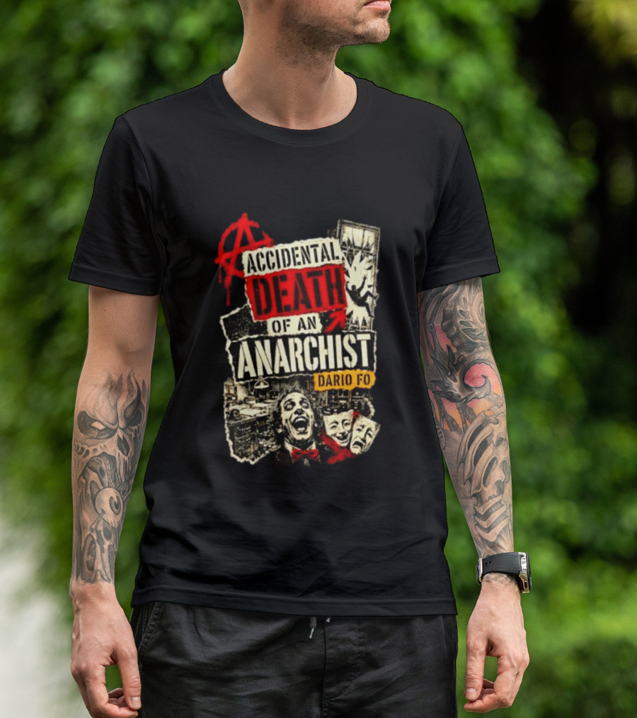 Accidental Death Of An Anarchist Dario Fo Red Anarchy T-Shirt