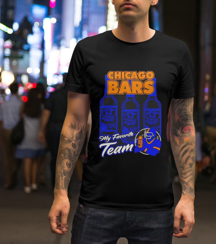 Chicago Bars Malört My Favorite Team Sports Fan T-Shirt