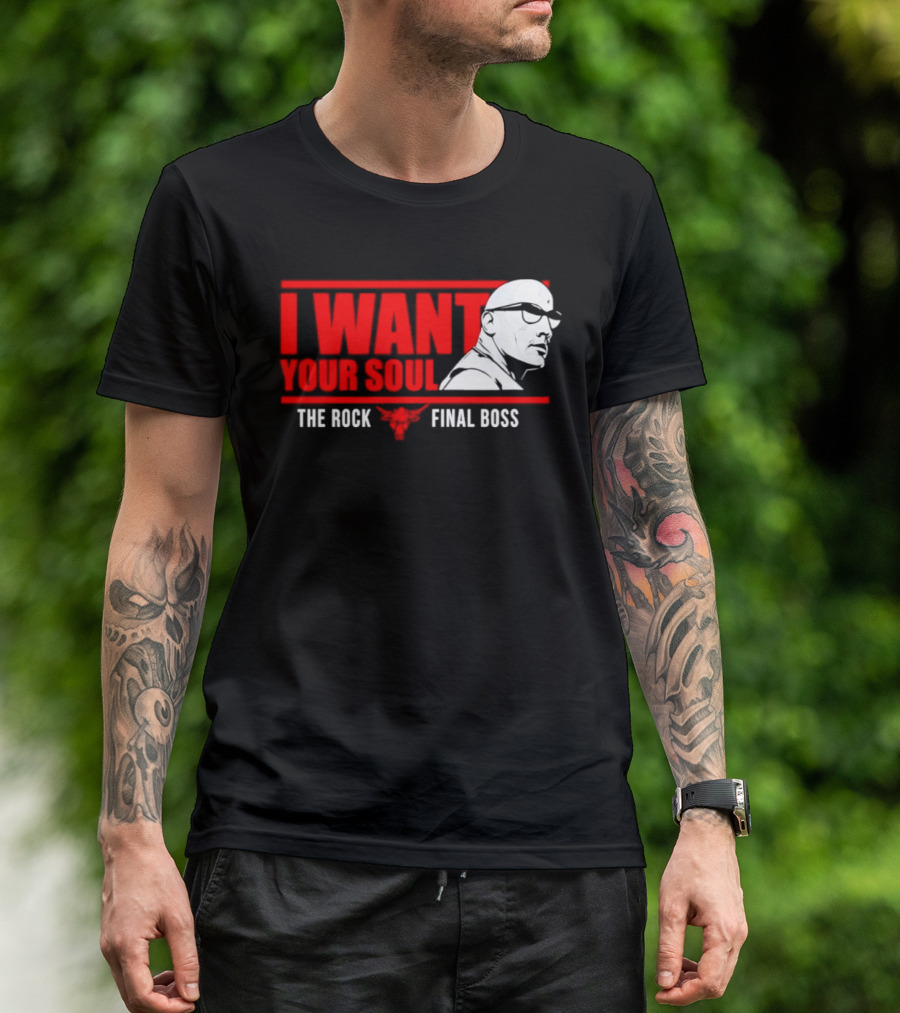I Want Your Soul The Rock Final Boss Brahma Bull T-Shirt