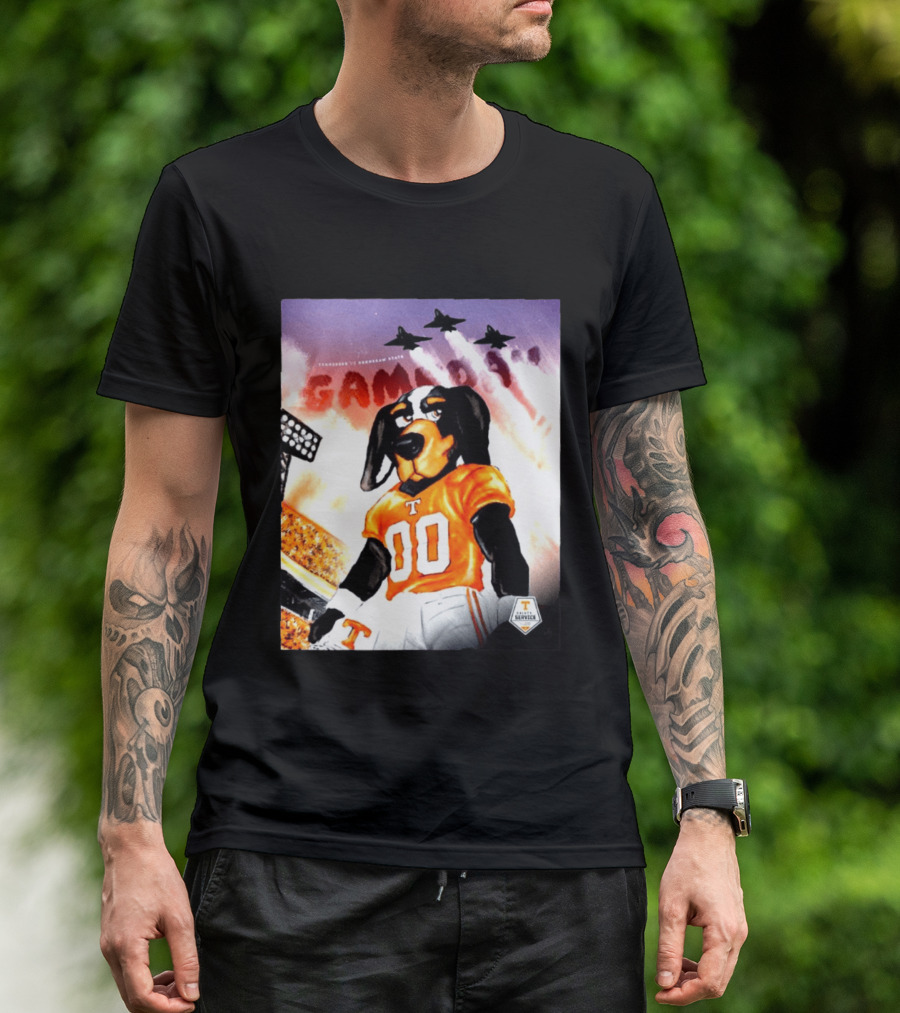Tennessee Volunteers Smokey 00 Game Day Jets Flyover Stadium Lights T-Shirt