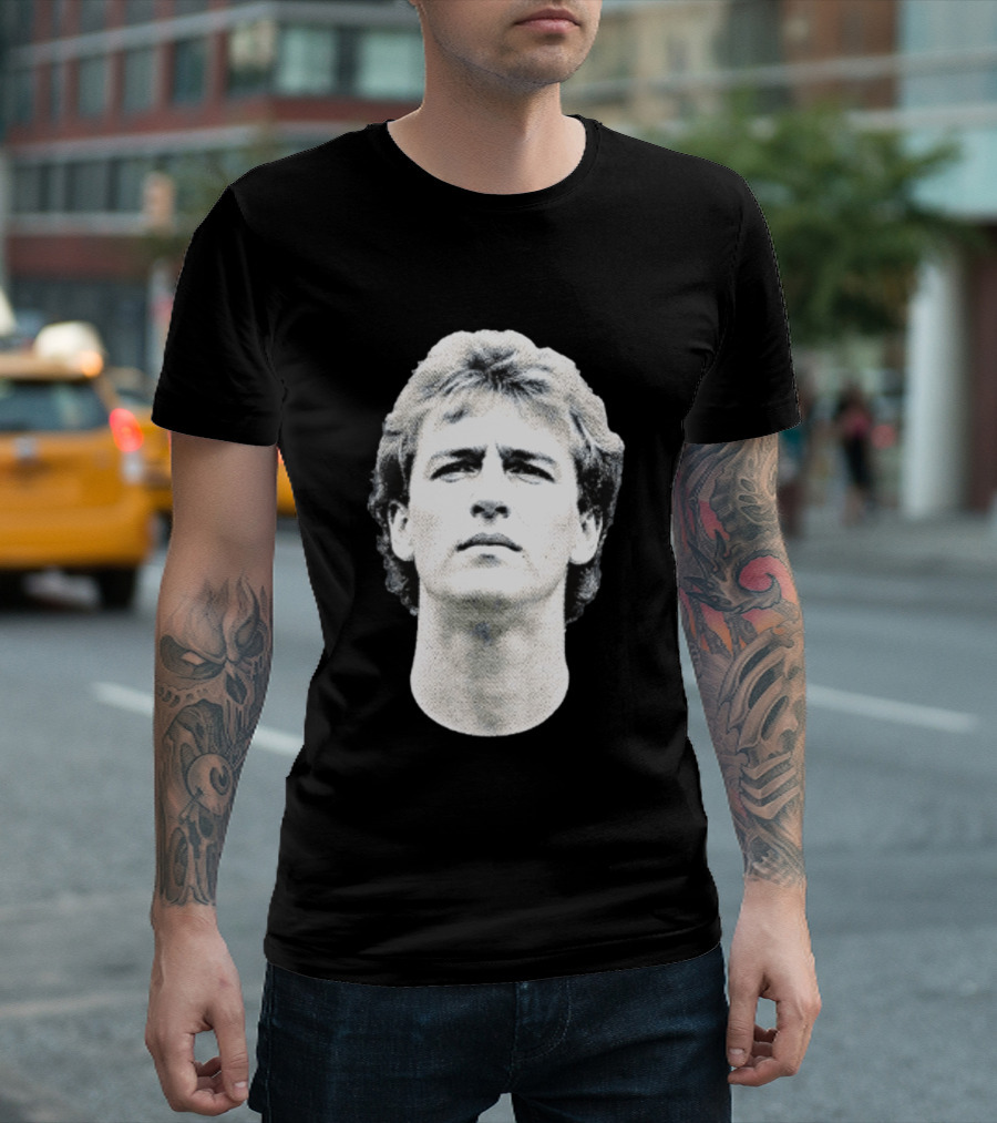 Larry Bird Big Head Boston Celtics Bird Series T-Shirt