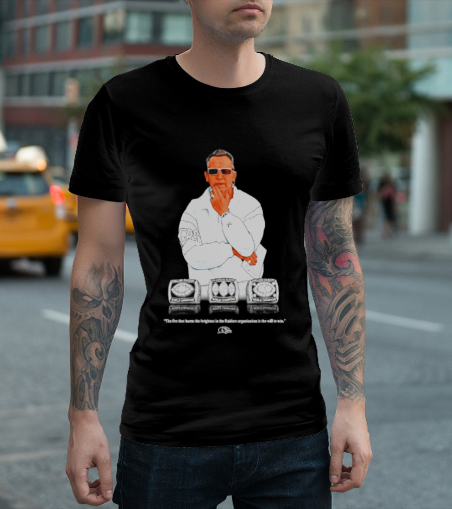 Maxx Crosby Las Vegas Raiders Al Davis World Champion Rings T-Shirt