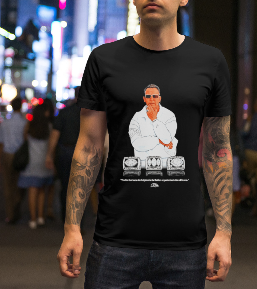 Maxx Crosby Las Vegas Raiders Al Davis World Champion Rings T-Shirt