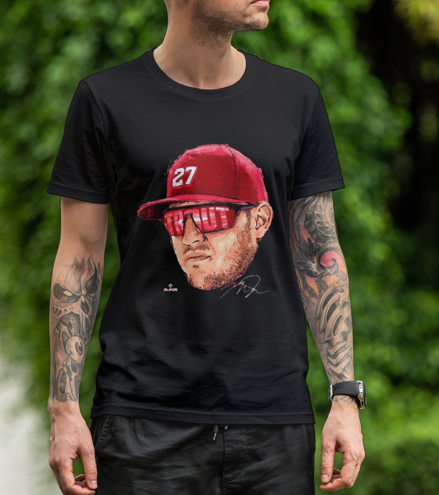 Mike Trout Los Angeles 27 Hat Reflective Sunglasses T-Shirt