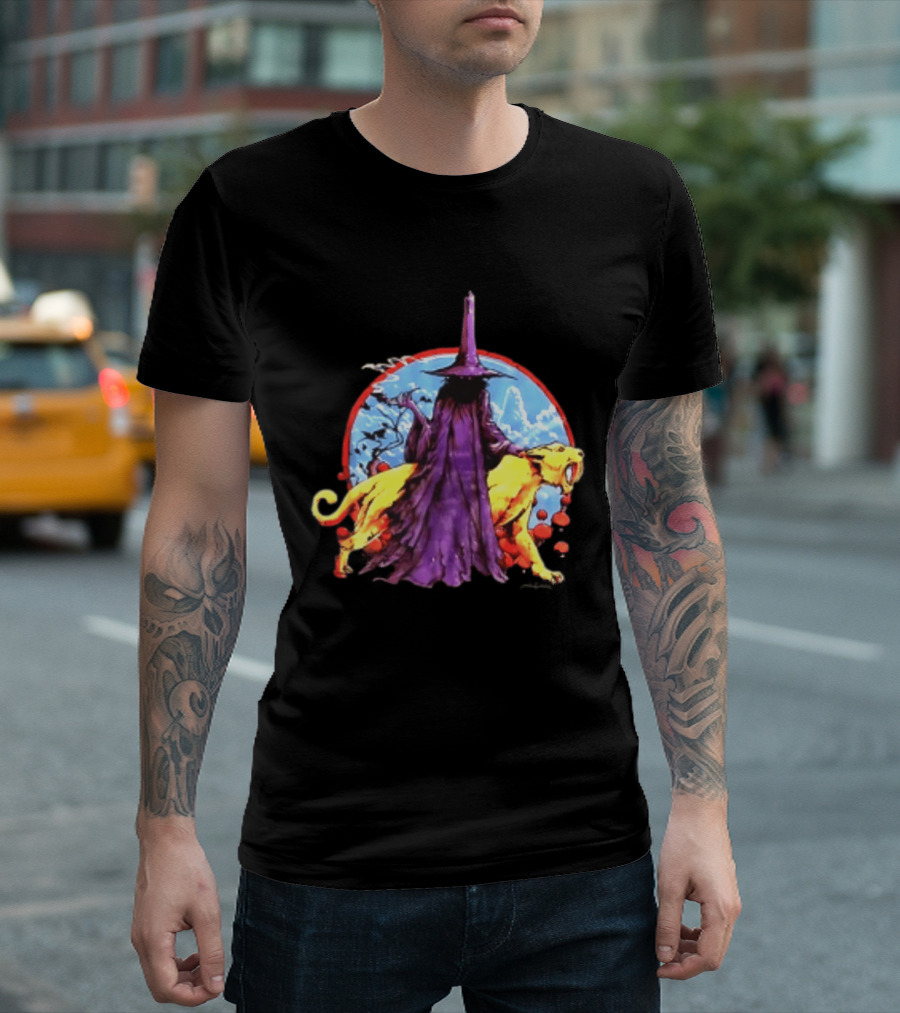 Wizard And Smilodon Super Teenage Death Star Group Intemperance Talent T-Shirt