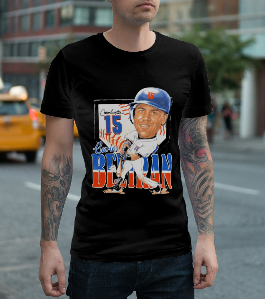 Carlos Beltran 15 NY Mets Baseball Art 2026 T-Shirt