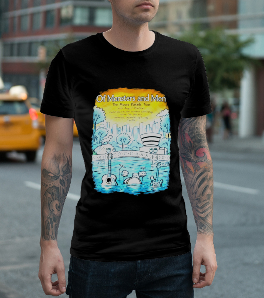 Of Monsters And Men The Mouse Parade Tour September 23 2026 Central Park New York T-Shirt