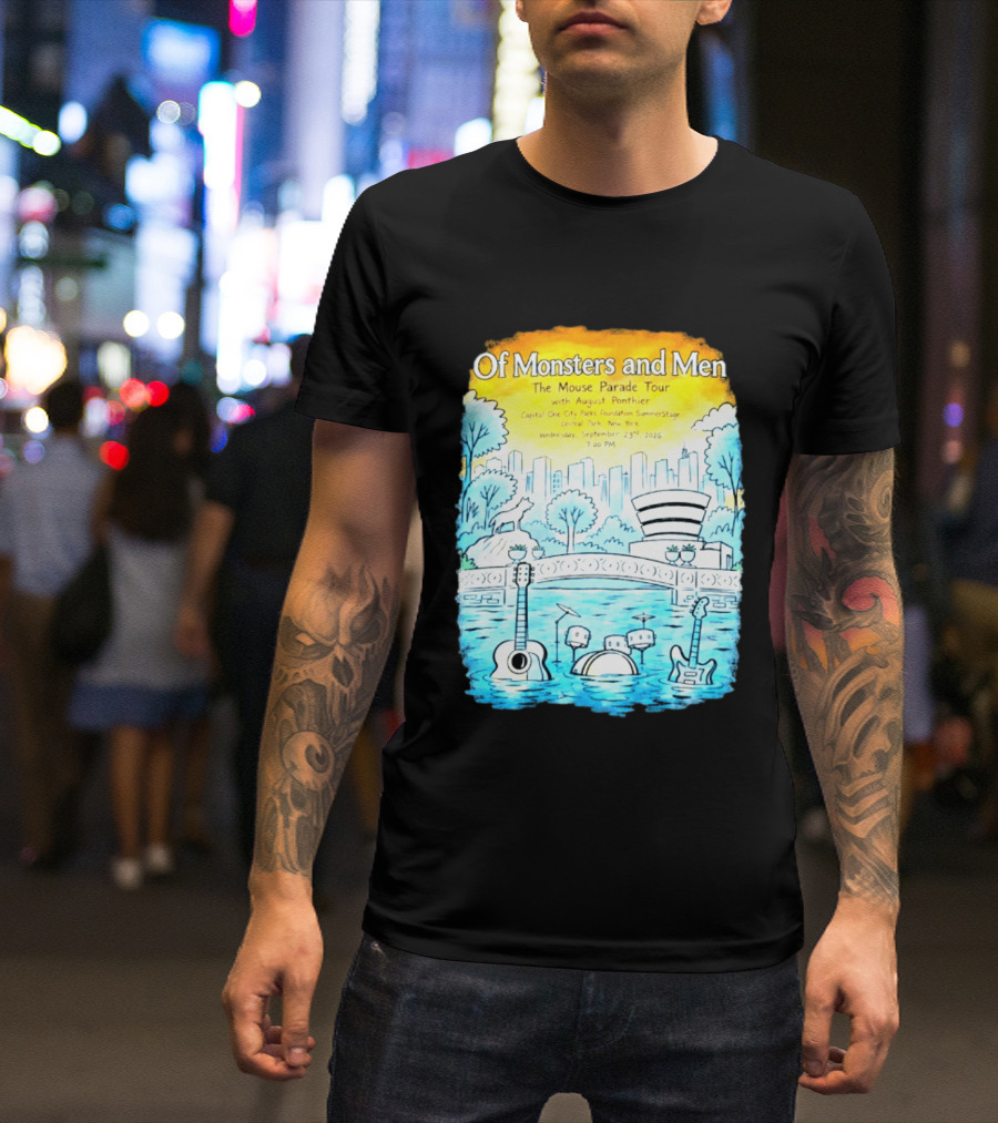 Of Monsters And Men The Mouse Parade Tour September 23 2026 Central Park New York T-Shirt