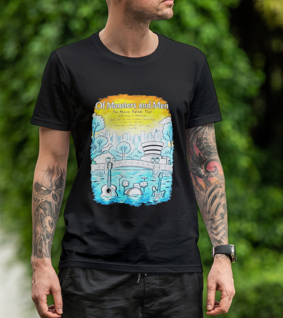 Of Monsters And Men The Mouse Parade Tour September 23 2026 Central Park New York T-Shirt