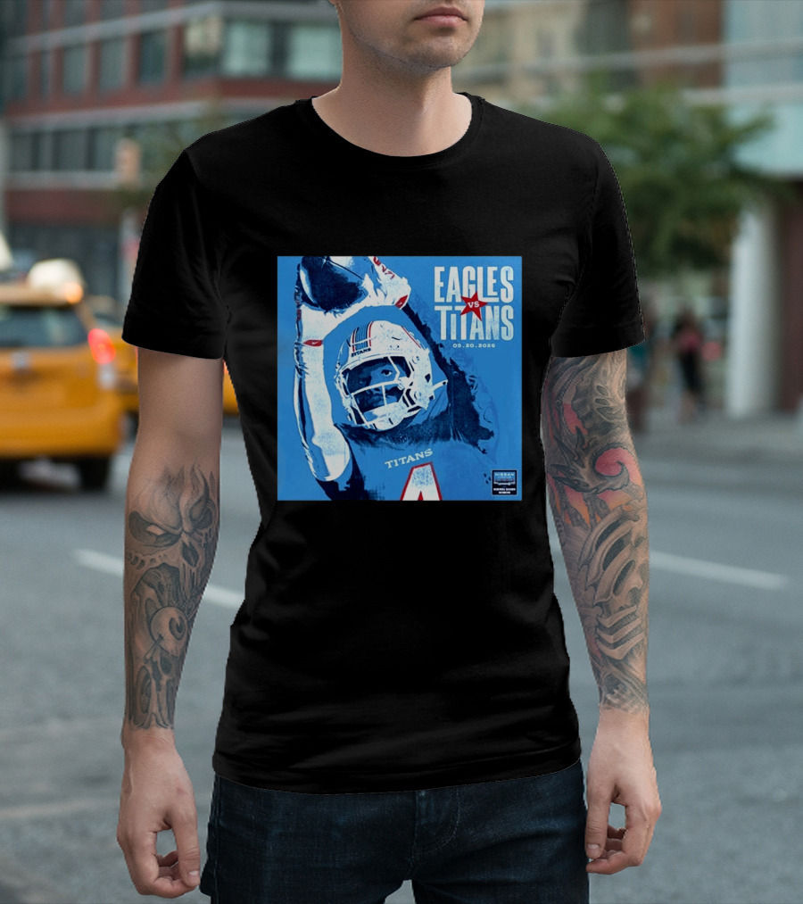 Eagles Vs Titans September 20 2026 Nissan Stadium Nashville TN T-Shirt