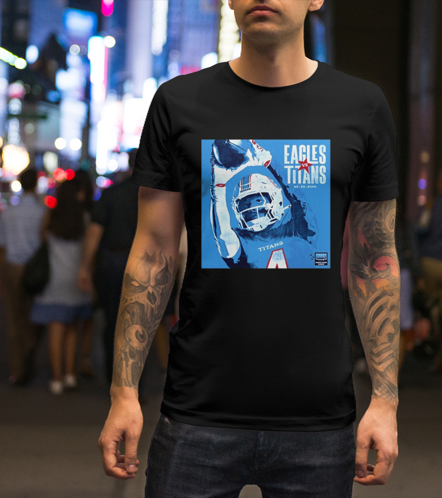 Eagles Vs Titans September 20 2026 Nissan Stadium Nashville TN T-Shirt